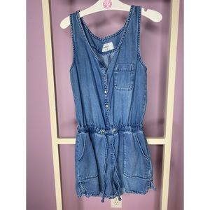 Denim romper